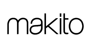 Logo oficial marca Makita para herramientas publicitarias