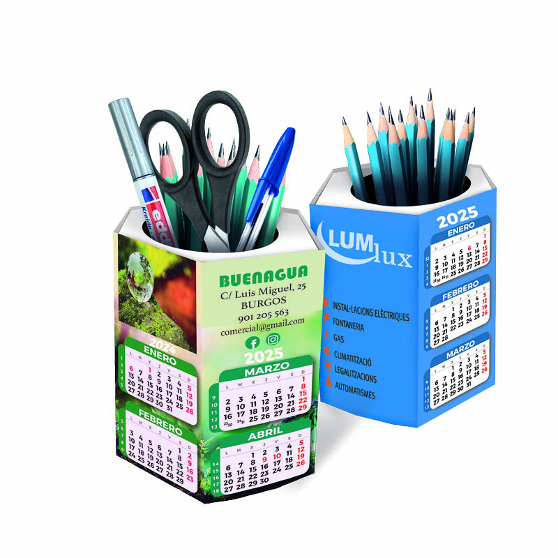[P-8020] Calendario sobremesa cubilete personalizado