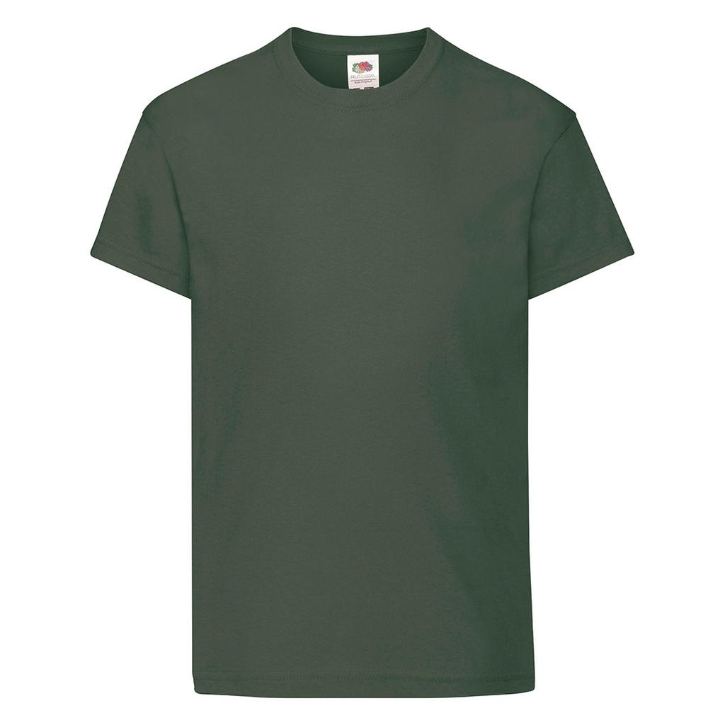 [OR17GO-3-4] Camiseta Original Niño Color (-3-4, GO-Verde oscuro)