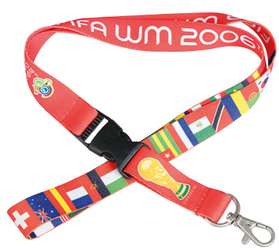 [SU22X] Lanyard Surdes Sublimación 20 X 450 Mm Enganche Metálico + Click Clack