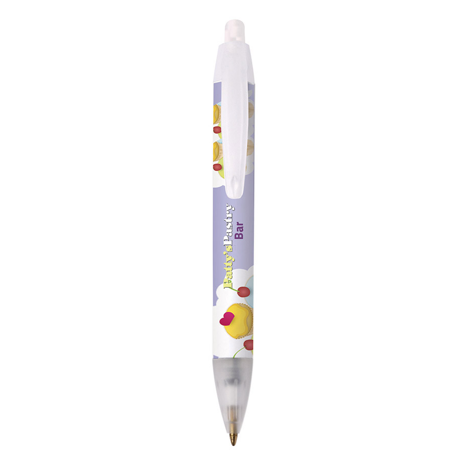 Bolígrafo BIC® Wide Body Mini Digital (Clip-Blanco-01-Opaco, Sección-Azul Oscuro Translúcido-40-Frosted, Plunger-Blanco-01-Opaco)
