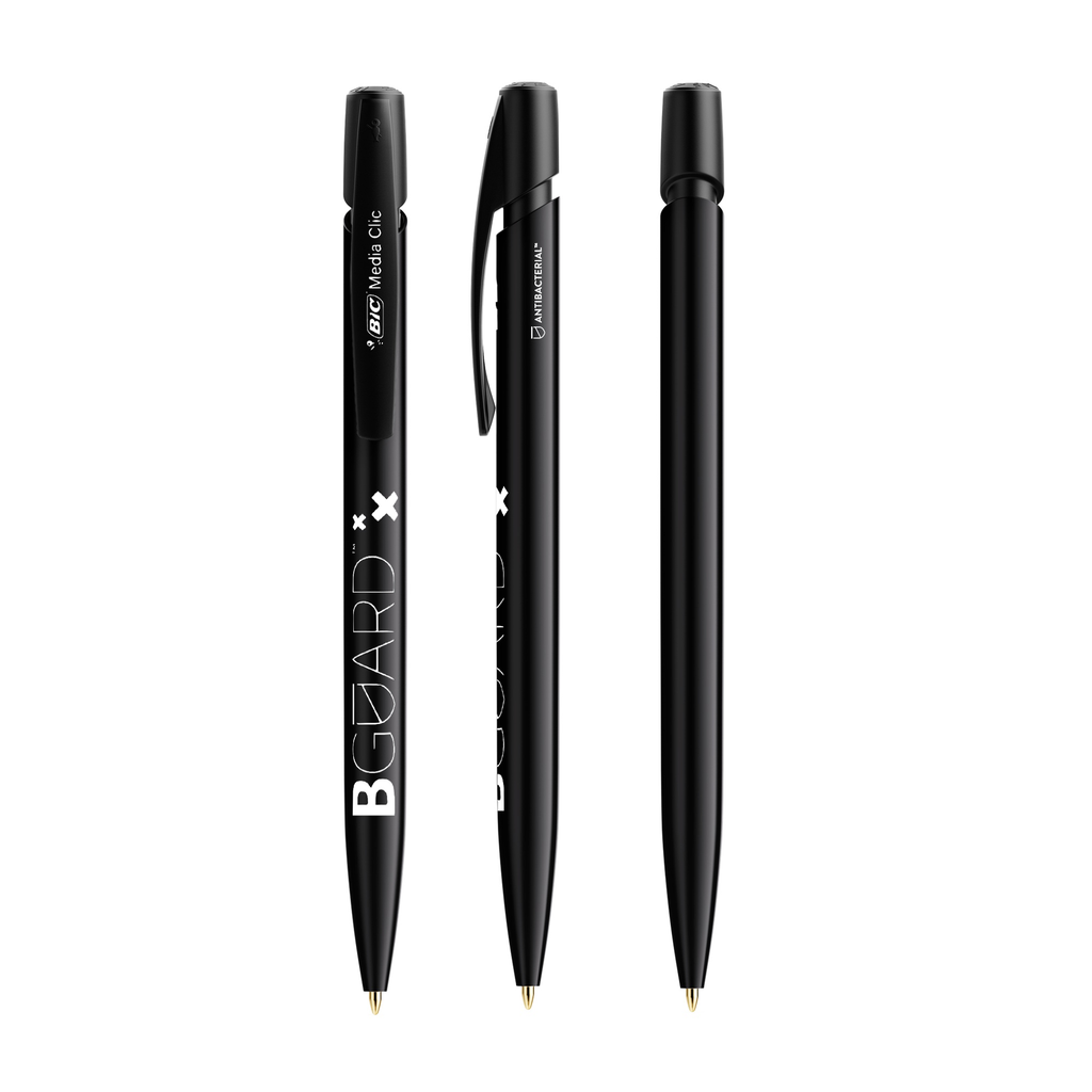 Bolígrafo antibacteriano BIC® Media Clic BGUARD™ Antibac. Logo
