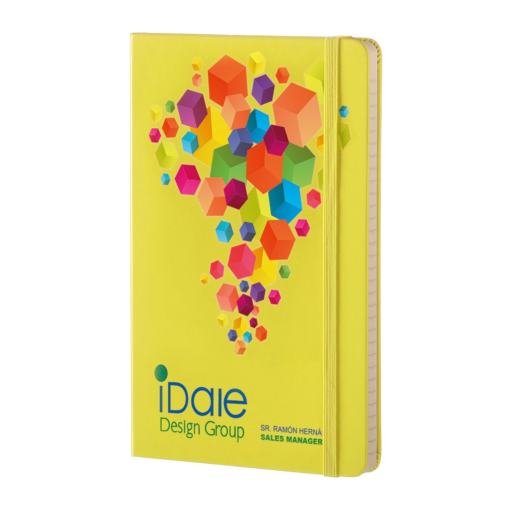 MOLESKINE® | Libreta Clásica Tapa Dura Large (Color-Papel Rayado Negro-02L-Opaco)