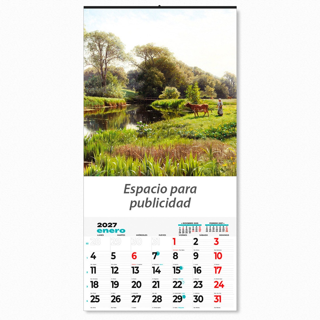 Calendario pared 23,5 cm. de edición