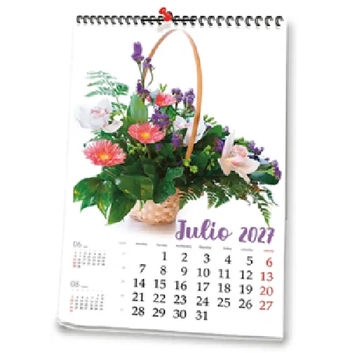 [P-8130235102] Calendario pared 23,5 cm. bimensual multihoja personalizado. (Envarillado, Negro)