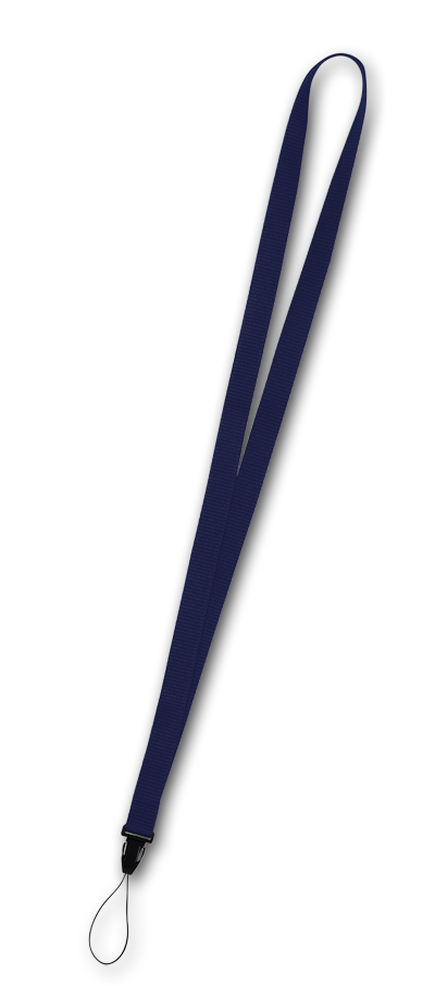 [LA46B] Lanyard Poliester Ladum (B-Azul marino)