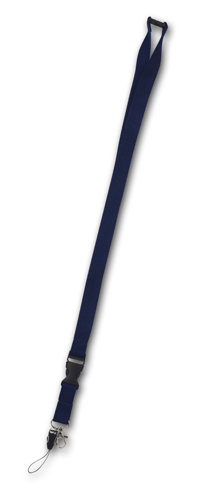 [LA48B] Lanyard Poliester Lawin (B-Azul marino)