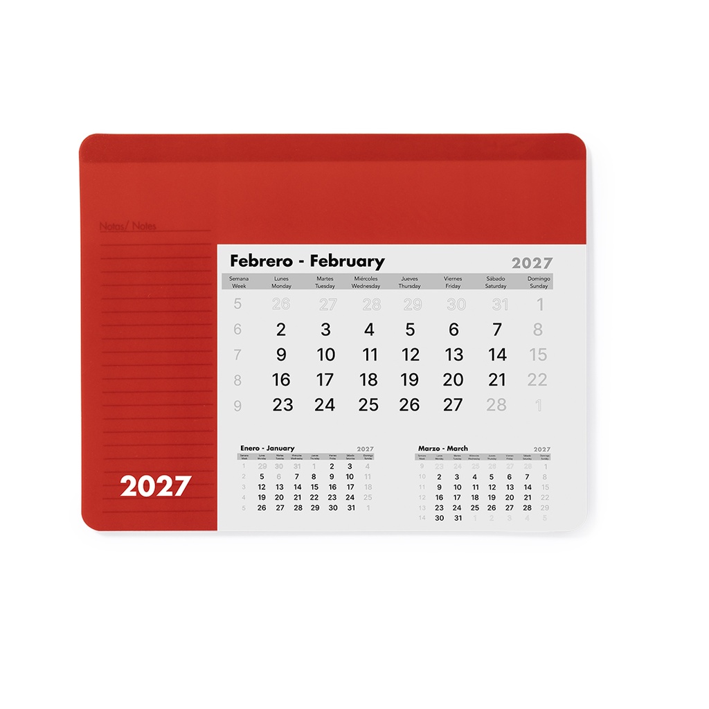 Alfombrilla Calendario Rendux