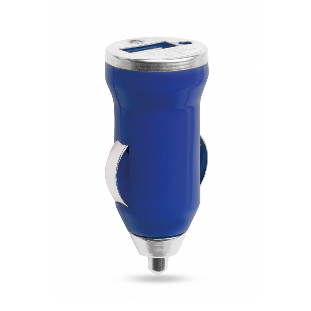 [4210AZULS/T] Cargador Coche USB Hikal (AZUL - AZUL)