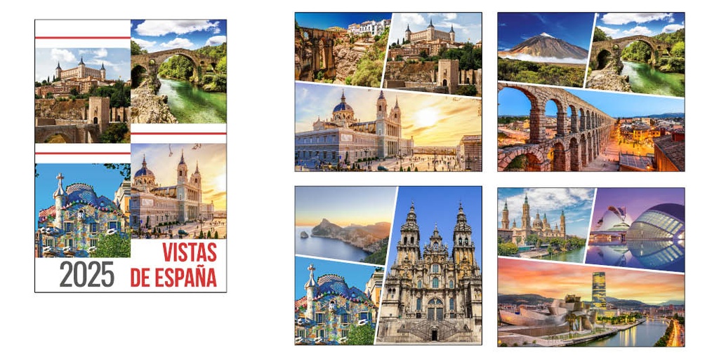 [TM226] Calendario trimestral 33,5 cm. de edición. (Cat. 2 Paisajes España)