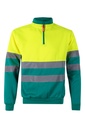305701 Sudadera Bicolor Cremallera Av