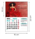 Calendario nevera iman 15 cm. personalizado